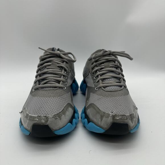 Womens Size 9.5 Reebok Zig Tech Blue/Gray Running Athletic Shoes Sneakers - Picture 2 of 11